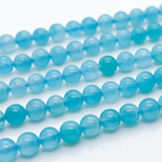Амазонит, диаметр 5,4-5,8 мм, цена за 33-34 шт (1/2 нити)