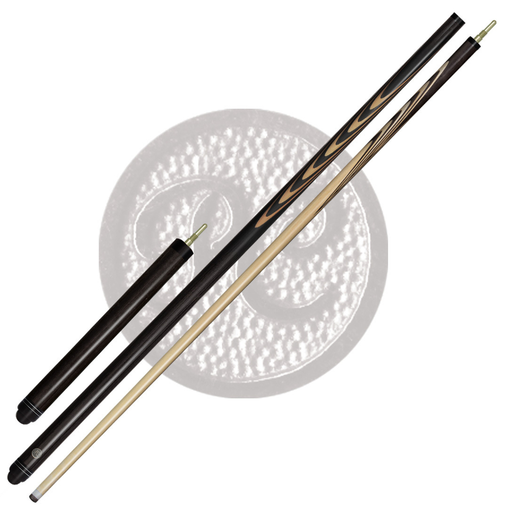 10-1У Кий Классик 17 запильный 2 РС, черный граб/граб