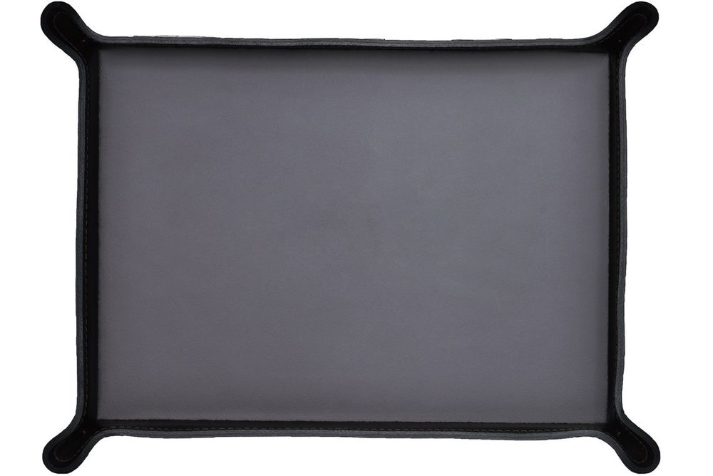 Лоток поднос А4 фигурный  PREMIUM из кожи Full Grain Toscana/Cuoietto шоколад