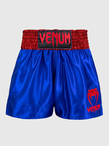 Шорты тайские Venum Classic Royal Blue/Cherry Red