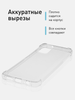 Чехол ROSCO для Xiaomi Redmi Note 10;Xiaomi Redmi Note 10S;Poco M5s оптом (арт. XM-RN10-HARD-TPU-TRANSPARENT)
