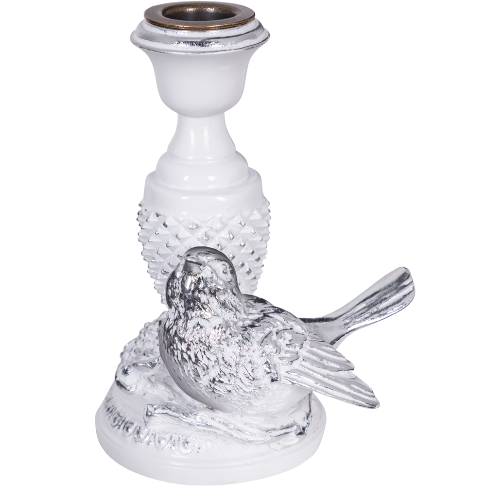 Подсвечник Птичка Терра правый Белый