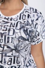 Блуза Асия (белая/буквы) Б10851 LT Collection