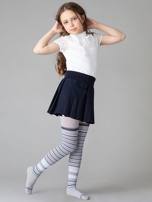 Детские колготки в полоску Collant Cotone Art. 11P11 Omsa Kids