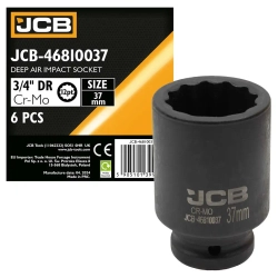 Головка ударная глубокая 3/4'', 37мм (12гр.) JCB JCB-46810037