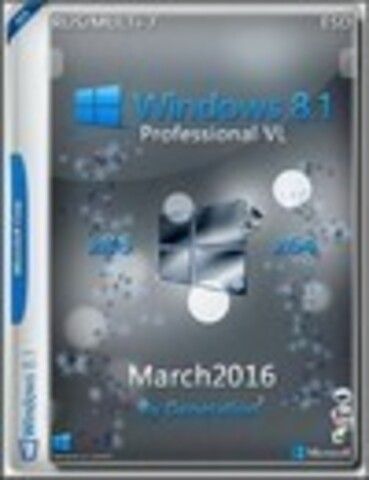 Windows 8.1 Pro VL (X86/x64) March 2016 by Generation2 [2016, RUS (MULTI)]