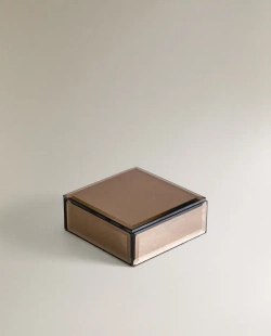 ZARA HOME МАЛЕНЬКАЯ ЗЕРКАЛЬНАЯ ШКАТУЛКА ДЛЯ ДРАГОЦЕННОСТЕЙ, ПРОЗРАЧНЫЙ
