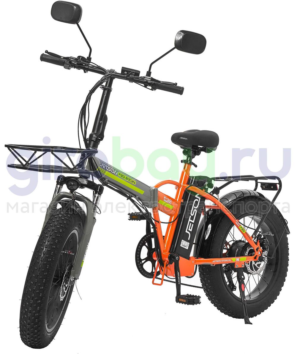 Электровелосипед Jetson F20 BIZON (48V/13Ah) - Серо-оранжевый фото №6