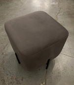 Пуфик Агат велюр графит/черный