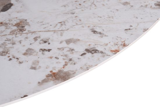 57EL-79000 Стол обеденный белый керамика d130*75см