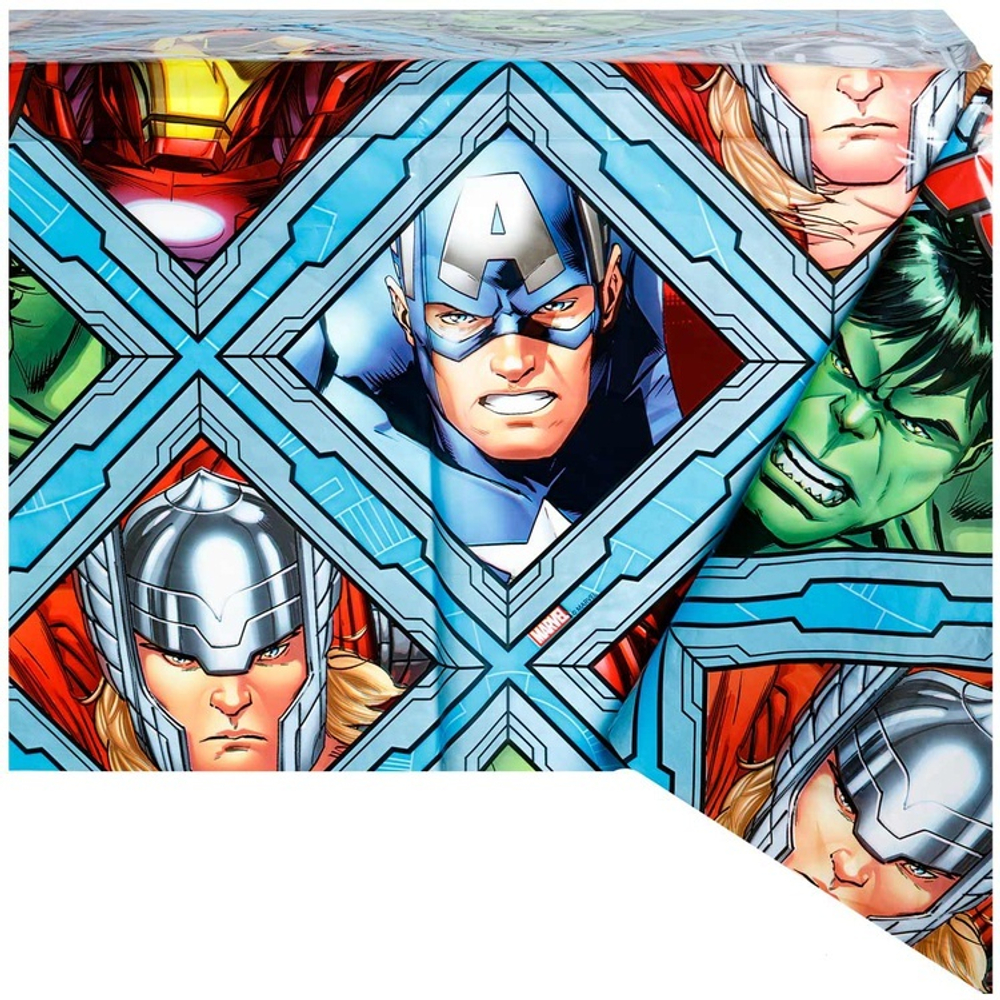 Скатерть полиэтиленовая «Мстители», 120*180 см,