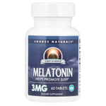 Source Naturals, мелатонин, 60 таблеток