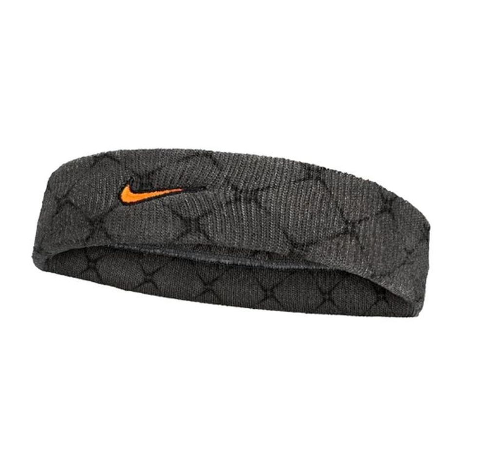 Повязка на голову теннисная Nike Swoosh Headband - anthracite/black/total orange