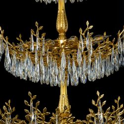 Citilux RITZ CL310262 Люстра хрустальная подвесная Золото