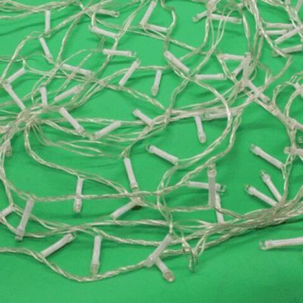 Гирлянда электрическая 14м 180LED светодиодная, прозрач. шнур, вьюн, 220В,шампань