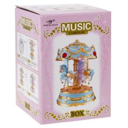 GAEM Изделие декоративное "Карусель" (музык., подсветка, 3xLR44), L12 W12 H17,5 см