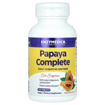 Enzymedica Papaya Complete Papaya Mint 120 таблеток , Папайя и Мята Ферменты