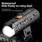 Фонарь велосипедный, передний West Biking YP0701434 (аккум. 3200 mAh, Tape-C)