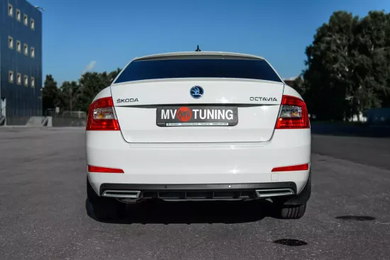 Имитация насадок глушителя для Skoda Octavia A7 III