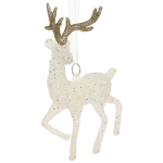 Подвеска «Загадочный олень» 14 см, белый блеск