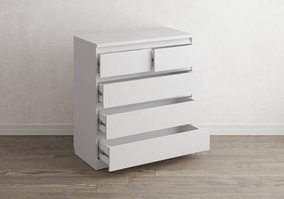 Комод Aksel 5 ящиков (белый)