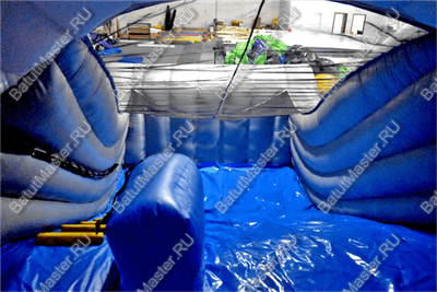 Коммерческий надувной батут "Акула-робот"