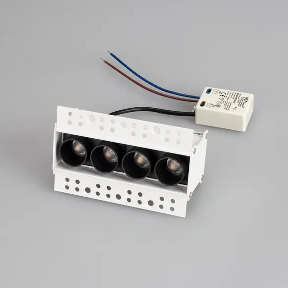 Светильник MS-ORIENT-BUILT-TRIMLESS-TC-S38x127-10W Day4000 (WH-BK, 30 deg, 230V) (Arlight, IP20 Металл, 5 лет) 032224