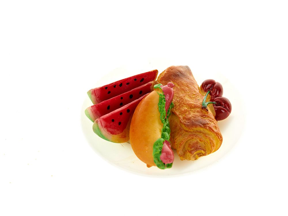 Фигурка декоративная (магнит) "Кулинарные рецепты" d=7см. h=2,5см. (4вида) (min12) (полимер, полисто