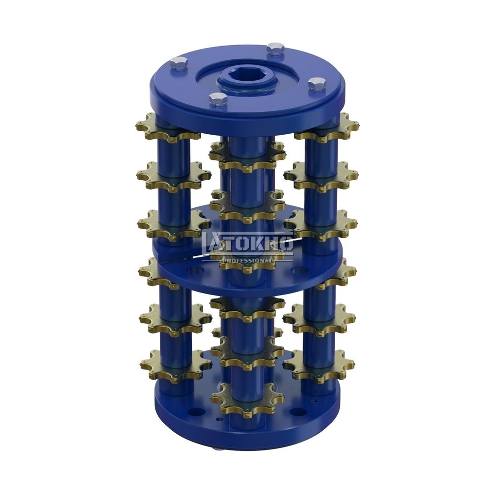 LATOKHO DSCN 350 8/50 (Россия) Фрезеровальный барабан (фреза) с восьмигранными ножами для нанесения насечек 8 мм с шагом 50 мм