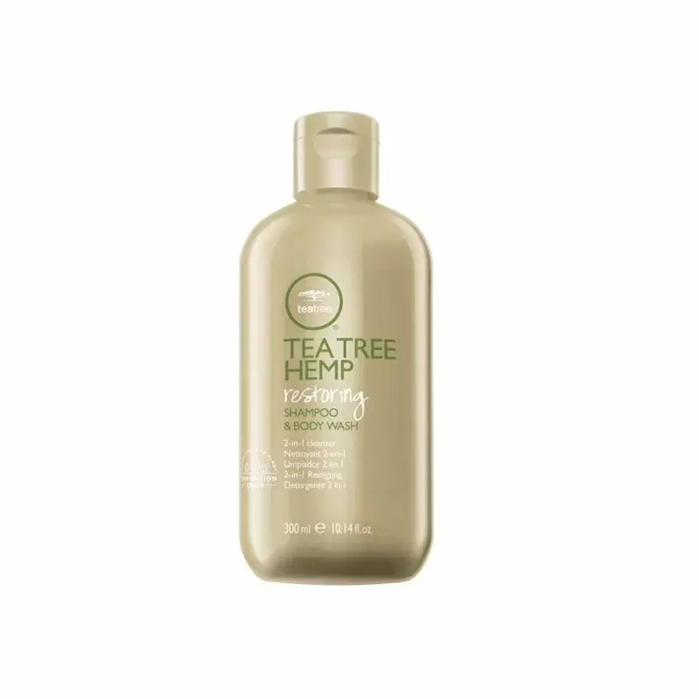 Paul Mitchell Tea Tree, шампунь Hemp Shampoo and Body Wash 2 в 1 для тела с экстрактом чайного дерева и конопли, 300 мл.