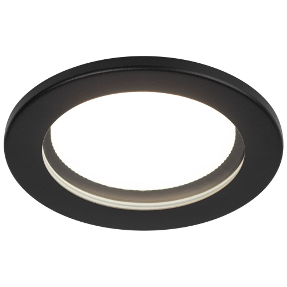 Светильник встраиваемый влагозащищенный ЭРА KL95 SBK под лампу GX53 IP44 черный | Влагозащищенные встраиваемые светильники