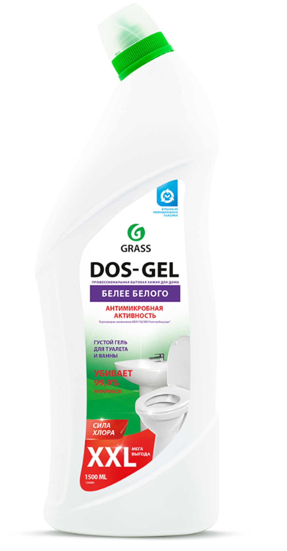 Чистящее средство для сантехники Grass Dos-Gel, дезинфицирующее, щелочное