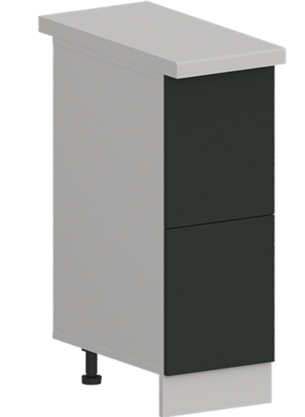 Кухня Модуль ШН2Я 300 Графит / Насыщенно-зеленый