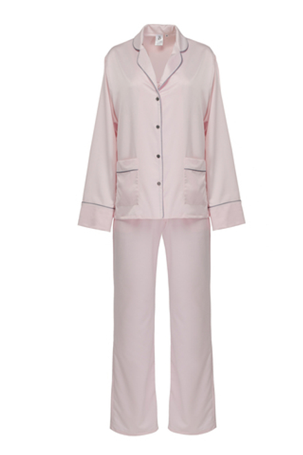 Пижама женская с брюками с контрастным кантом