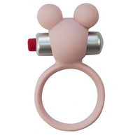 Розовое эрекционное виброколечко 3см Lola Games Emotions Minnie Light pink 4005-02Lola