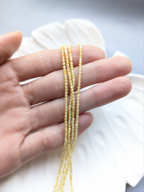 Фианиты (кубический цирконий) 2мм, жёлтый