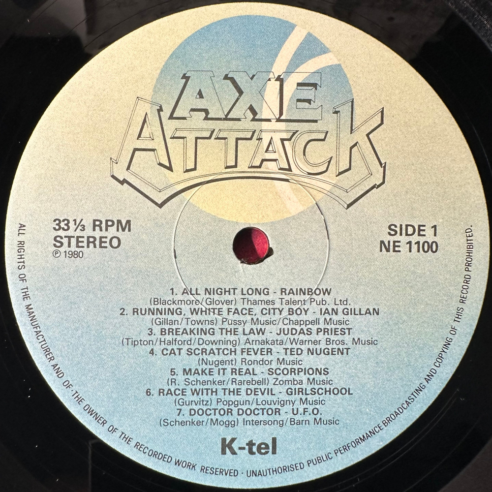 Сборник Axe Attack (Англия 1980г.)