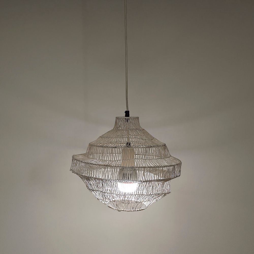 Светильник подвесной Vinger, Ø34х35 см, бежевый