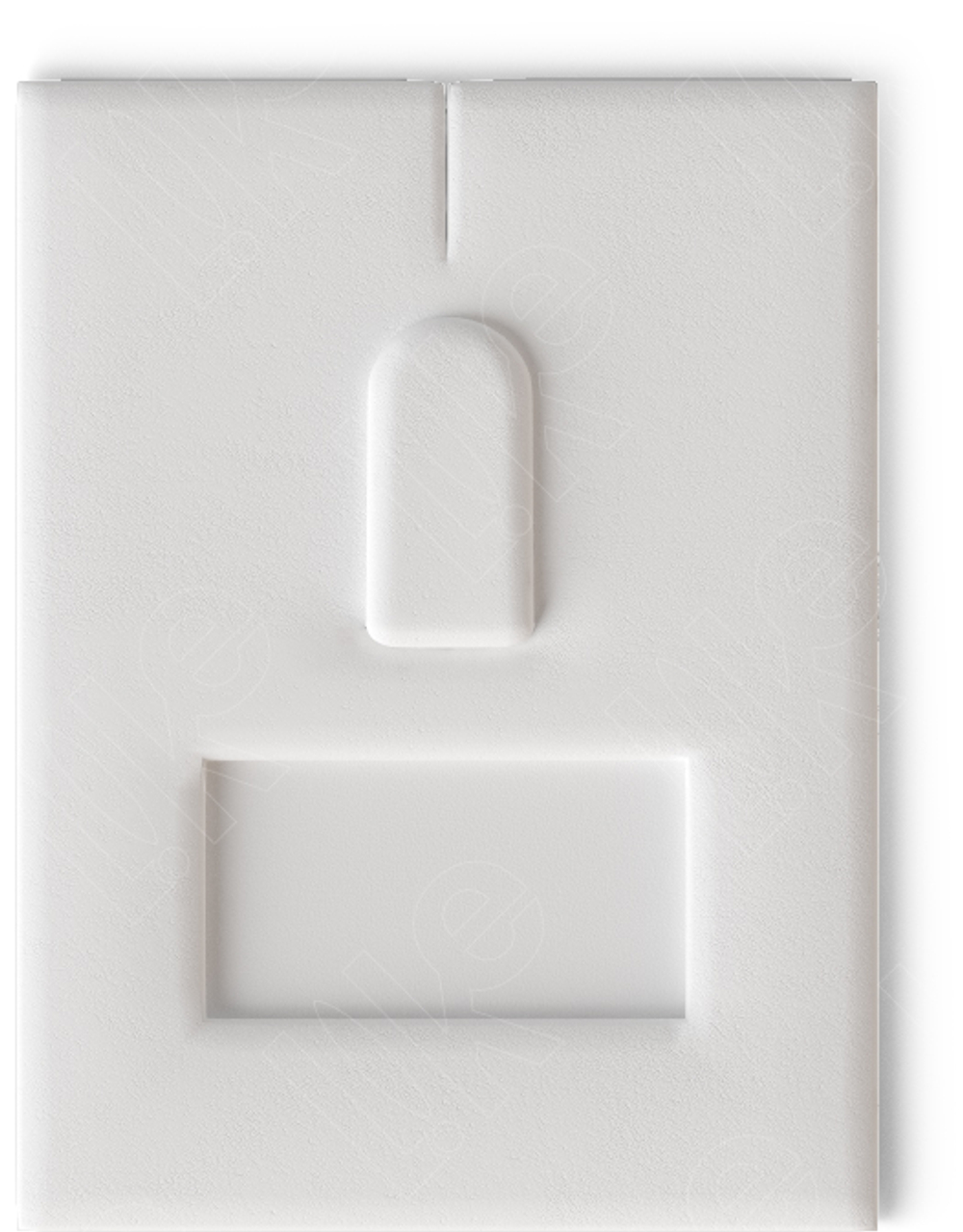 Вкладыш 08/наклонный/для кольца/язычок/окошко для бирки/прорезь для нитки