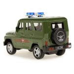 Модель ин. мет. "УАЗ Хантер. Армия России" 10,5см, зеленый, коробка HUNTER-11ARR-GN (72) (Технопарк)