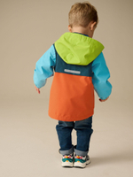 Куртка непромокаемая с капюшоном для мальчика Next Q61-761, Синий, Оранжевый