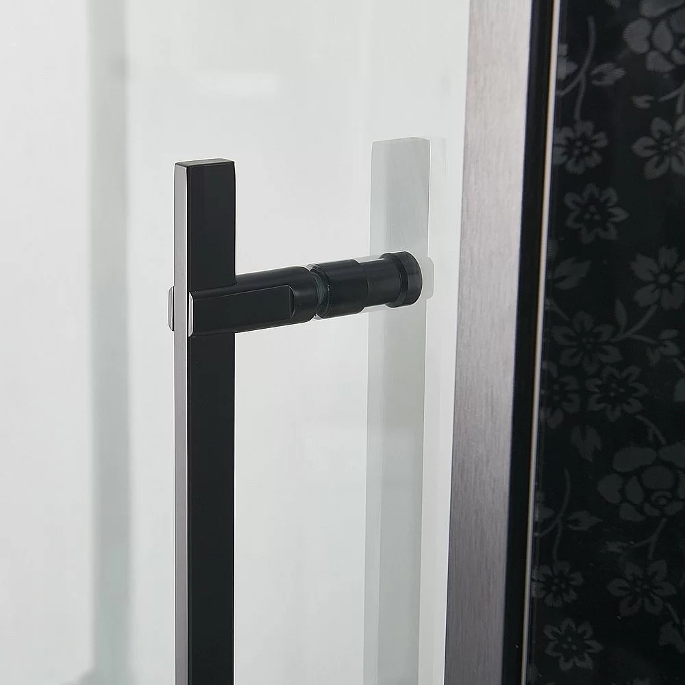 Душевая кабина Orans Diamond 89101BLH 100х100 профиль черный