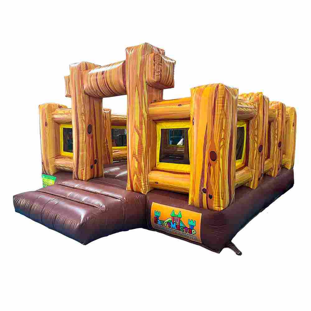 Надувной батут «Лесной Рубеж» для аттракциона Родео, 4*4*2,5 м