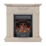 Каминокомплект Real Flame Dacota WT с очагом Majestic Lux Black RC