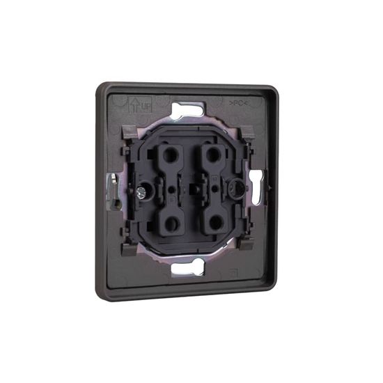 Выключатель ROUND 2 кл 10А с/у титан KRANZ