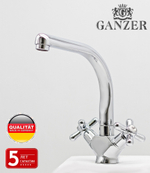 13011 Смеситель двухвентельный для кухни "GANZER"  (10/1шт)