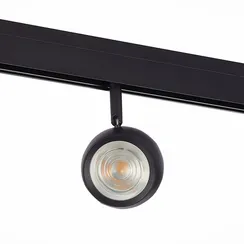 ST355.436.10 Магнитный трековый светильник Черный LED 1*10W 3000K 470Lm Ra>80 36° IP20 L120xW50xH176 СКАЙЛАЙН 48V