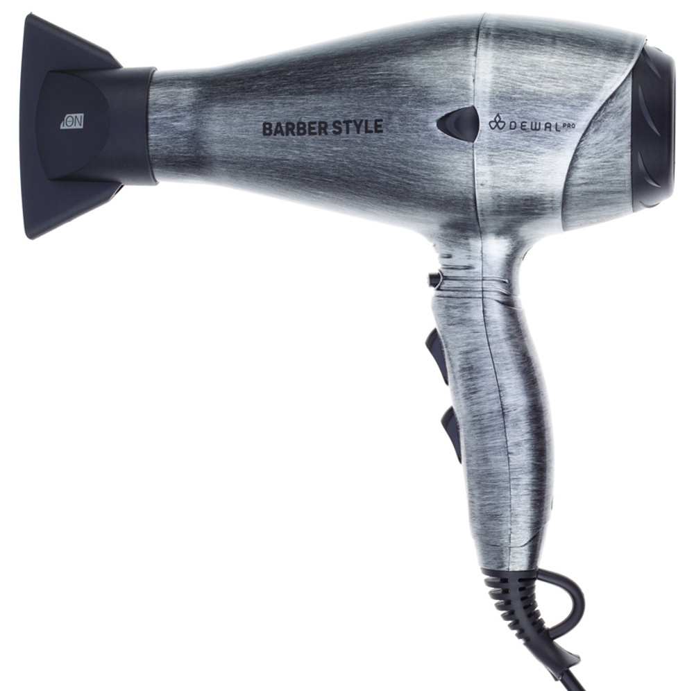 03-120 Steel Фен DEWAL Barber Style,  2200 Вт, ионизация, 2 насадки