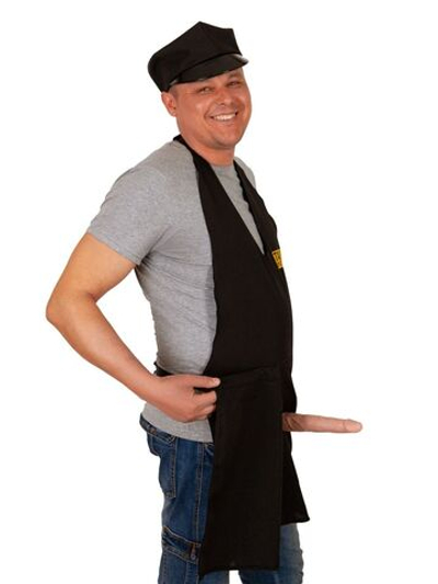 Фартук Такси с фаллосом (Цвет: черный)