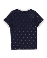 Футболка детская Little Beetle, якоря, синий/SS18-ok 1.9